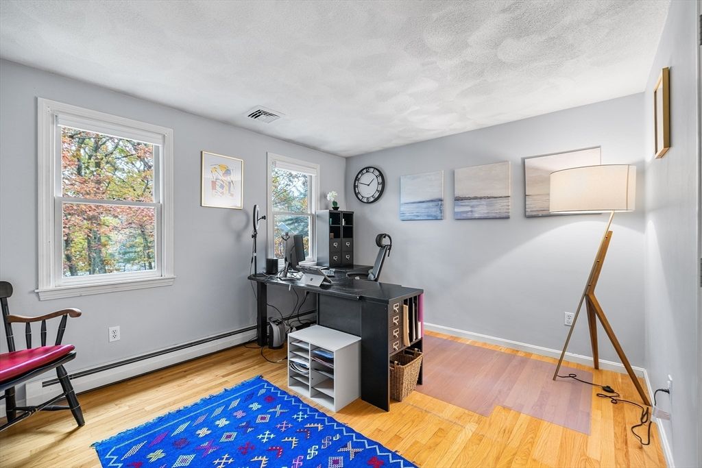 Home Office, Interior, Wood Texture Flooring