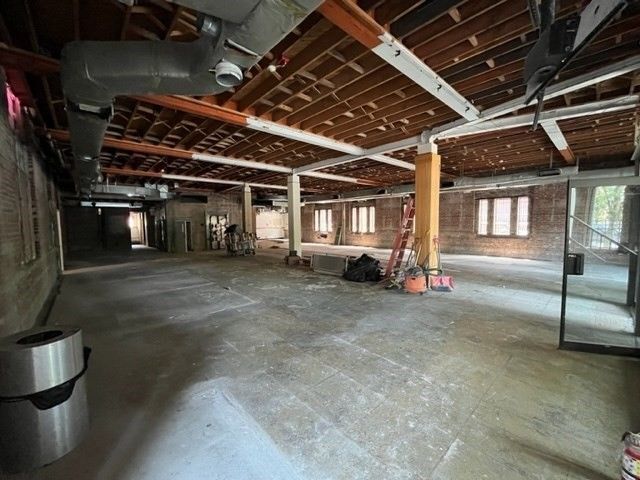 Interior, Stone Walls, Wooden Beams
