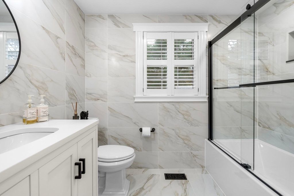 Bathroom, Glass Shower, Interior, Marble, Marble Walls
