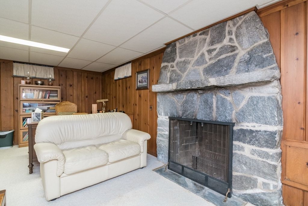 Fireplace, Interior, Stone Walls, Wooden Walls