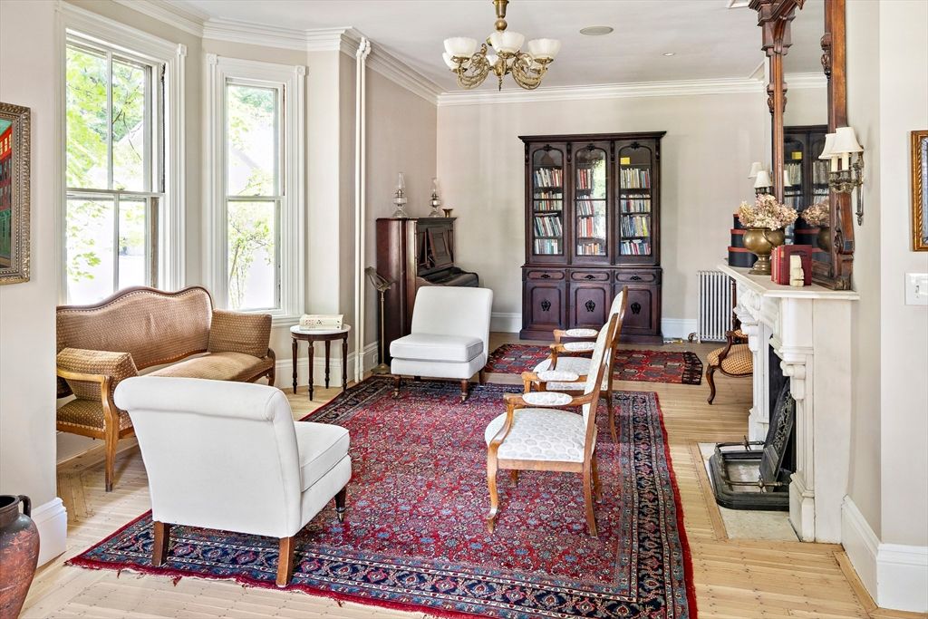 Chandelier, Fireplace, Interior, Living room, Wood Texture Flooring