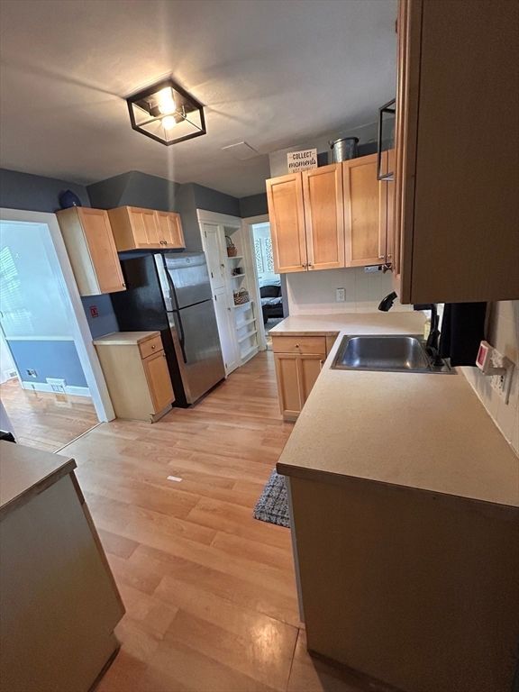 Interior, Kitchen, Wood Texture Flooring