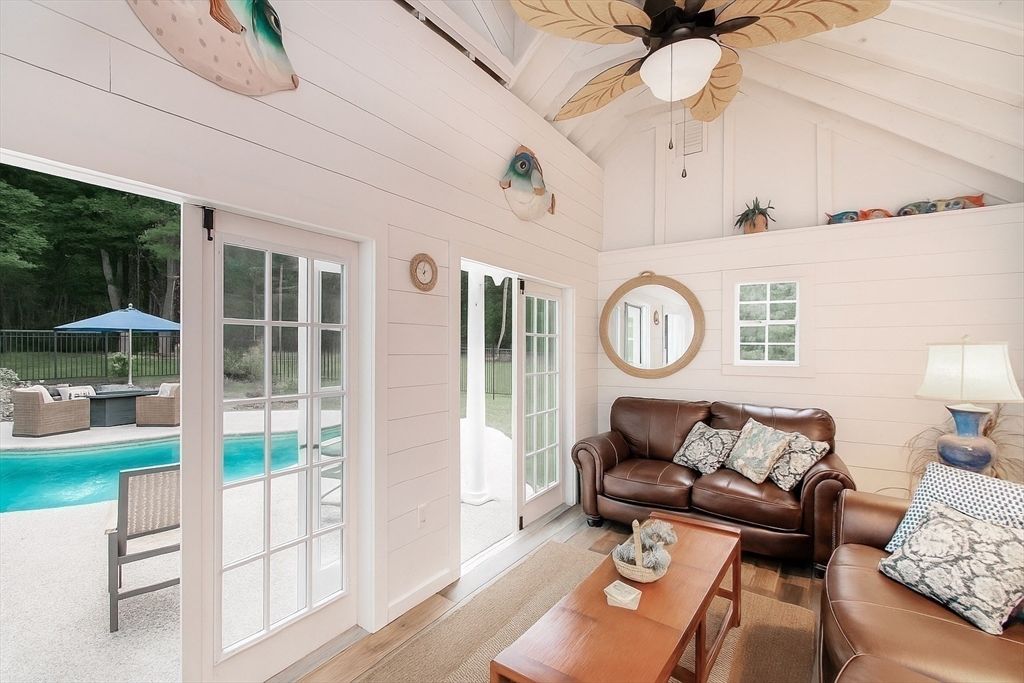 Interior, Living room, Pool, Wood Texture Flooring