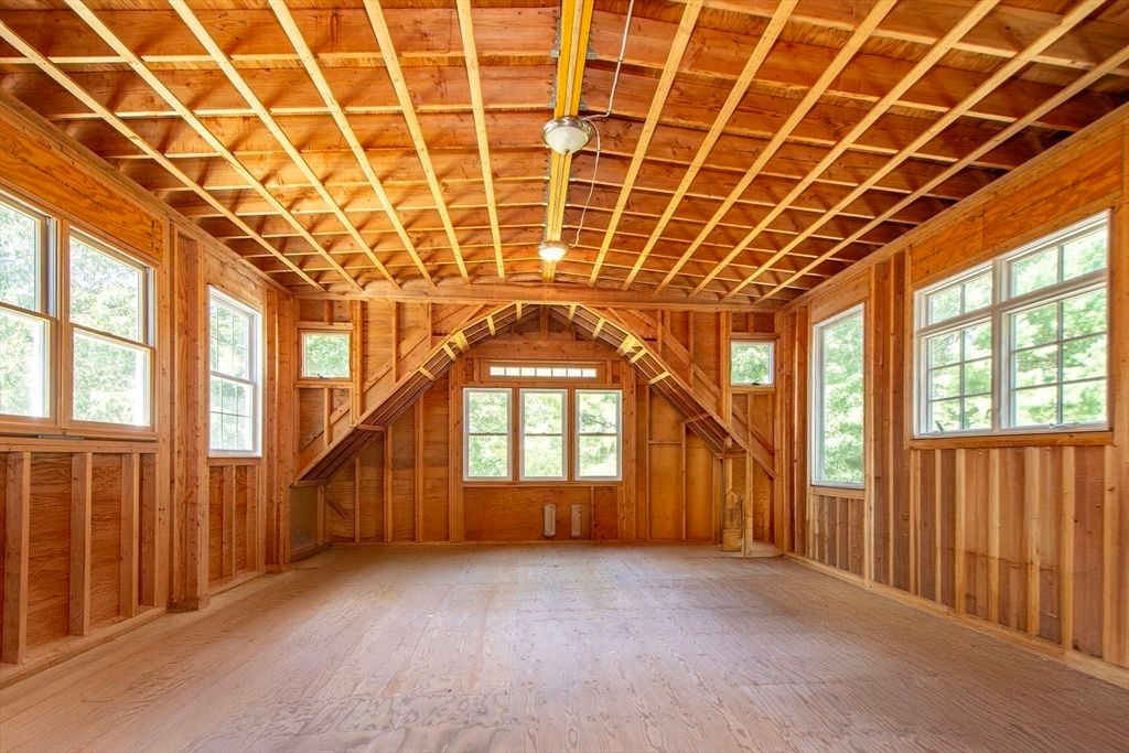 Empty room, Interior, Wooden Beams, Wooden Ceilings, Wood Texture Flooring, Wooden Walls