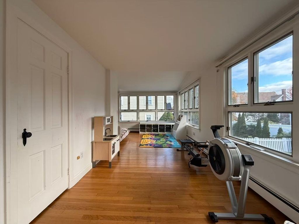 Fitness Equipment, Interior, Wood Texture Flooring