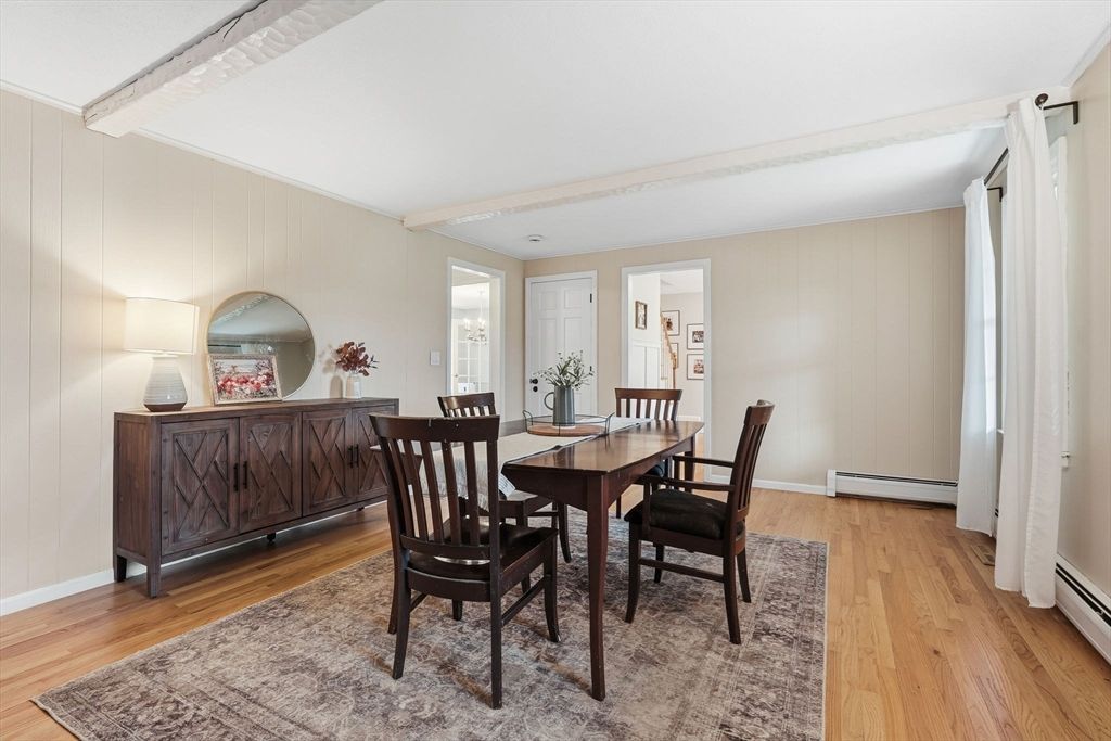 Dining room, Interior, Wood Texture Flooring