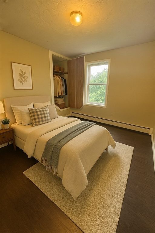 Bedroom, Interior, Wood Texture Flooring