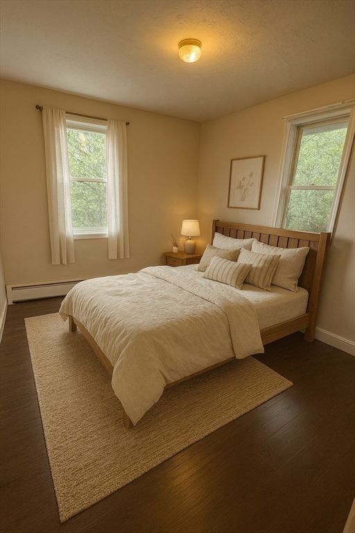 Bedroom, Interior, Wood Texture Flooring