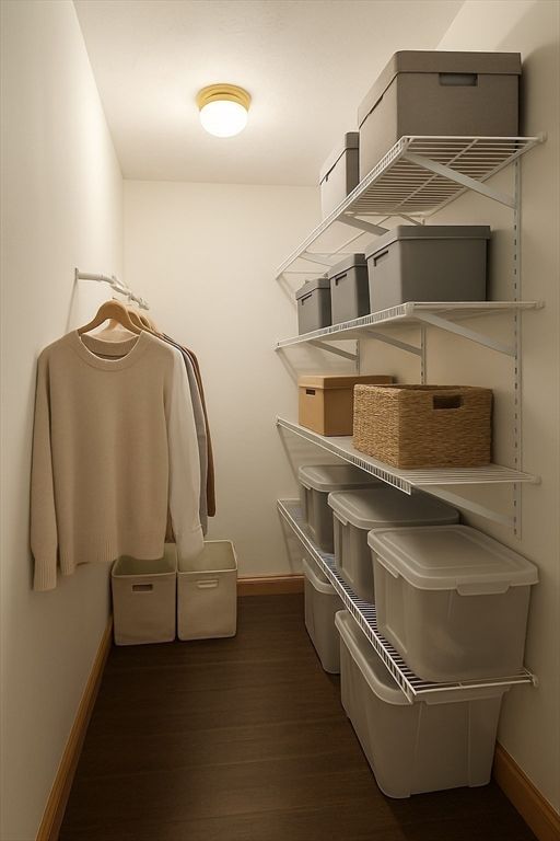 Interior, Walk-in Closets, Wood Texture Flooring