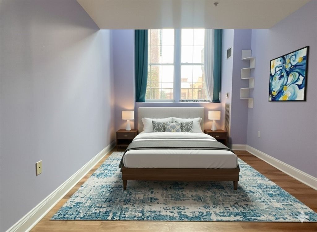 Bedroom, Interior, Wood Texture Flooring