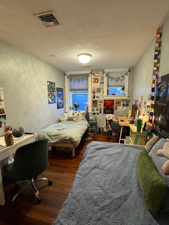 Bedroom, Home Office, Interior, Wood Texture Flooring