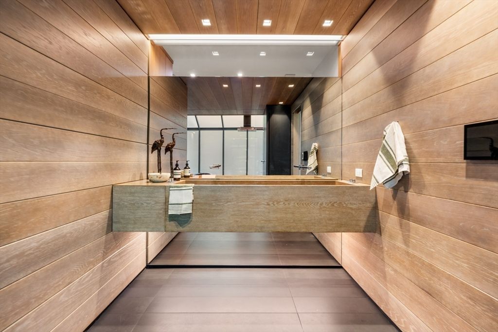 Bathroom, Interior, Recessed Lighting, Sauna Room