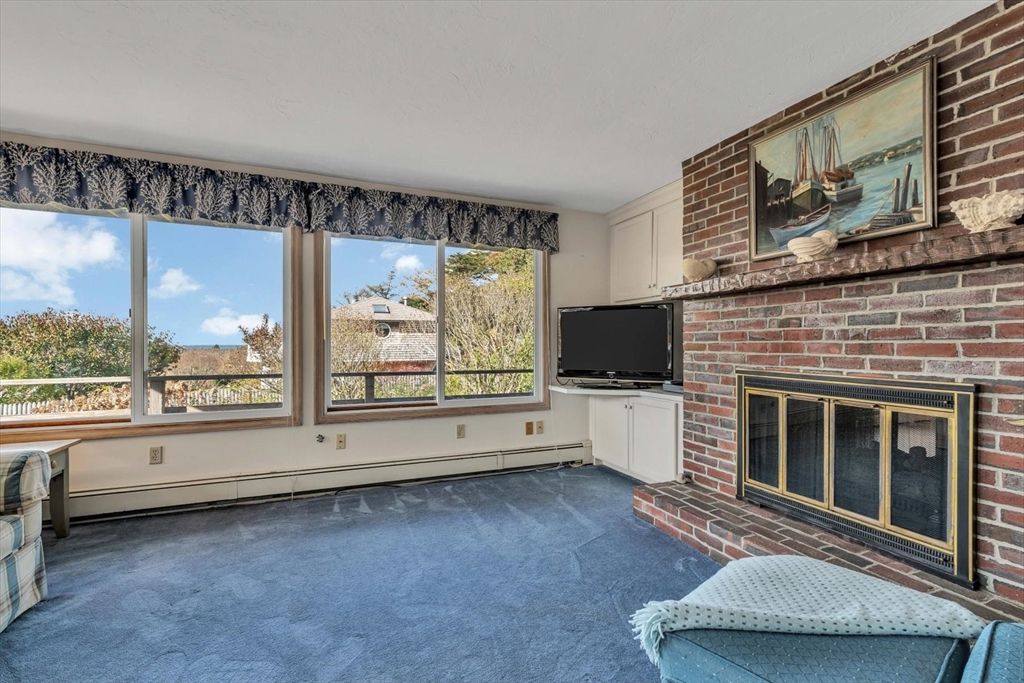 Fireplace, Interior, Stone Walls, Sun Room