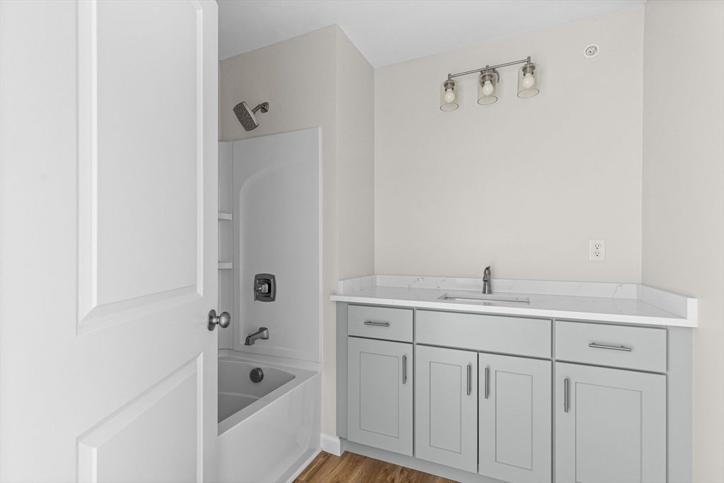Bathroom, Interior, Wood Texture Flooring