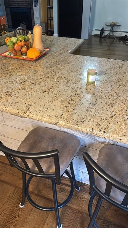 Fireplace, Interior, Wood Texture Flooring