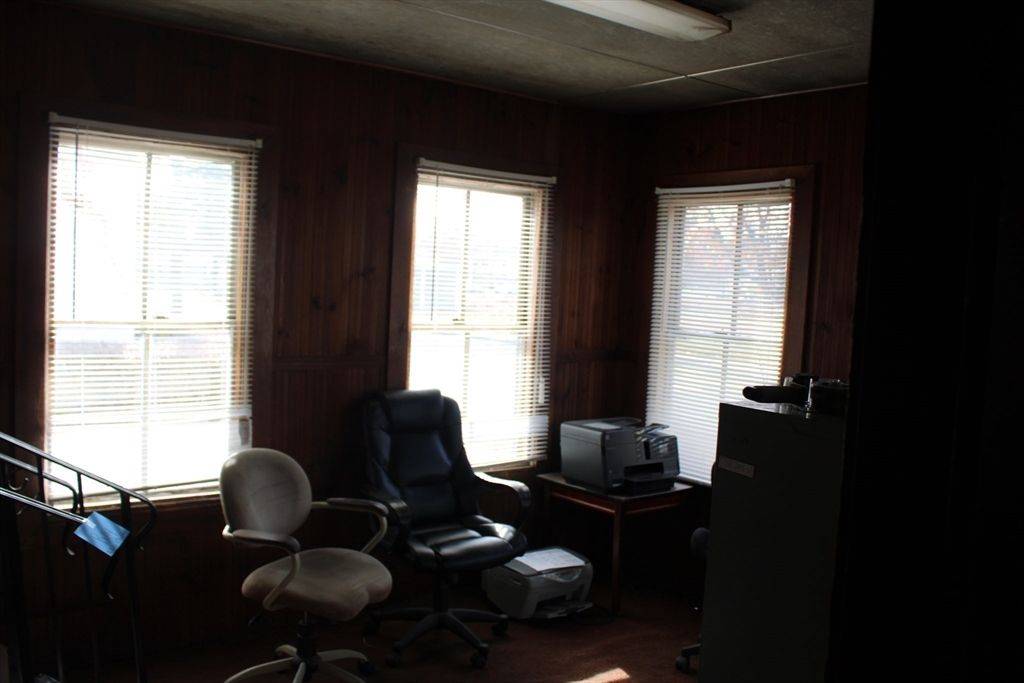 Home Office, Interior, Wood Texture Flooring, Wooden Walls