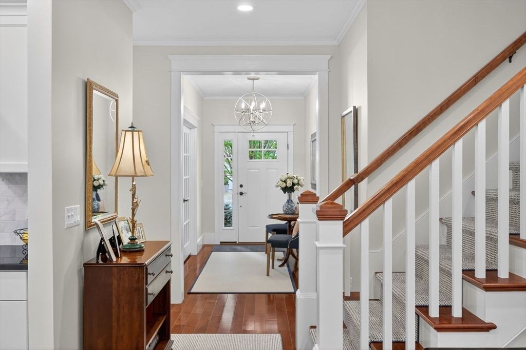 Chandelier, Interior, Recessed Lighting, Wood Texture Flooring