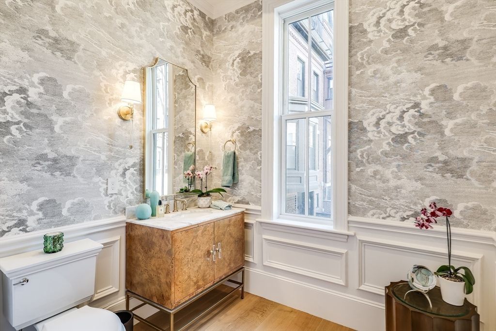Bathroom, Interior, Wood Texture Flooring