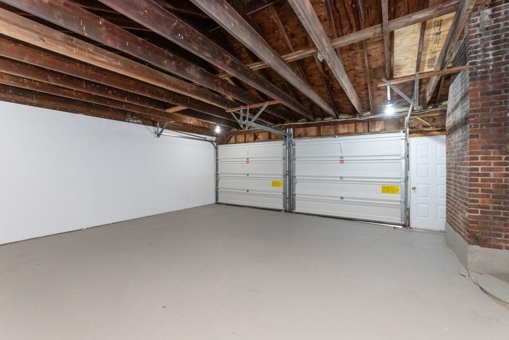 Garage, Interior, Stone Walls, Wooden Beams, Wooden Ceilings