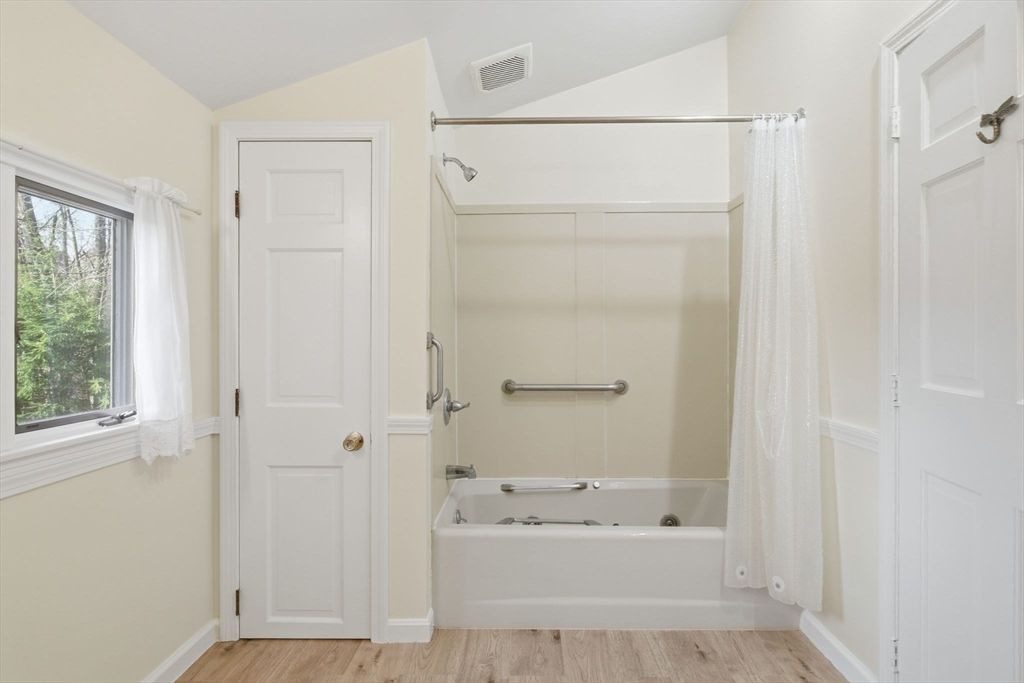 Bathroom, Interior, Wood Texture Flooring