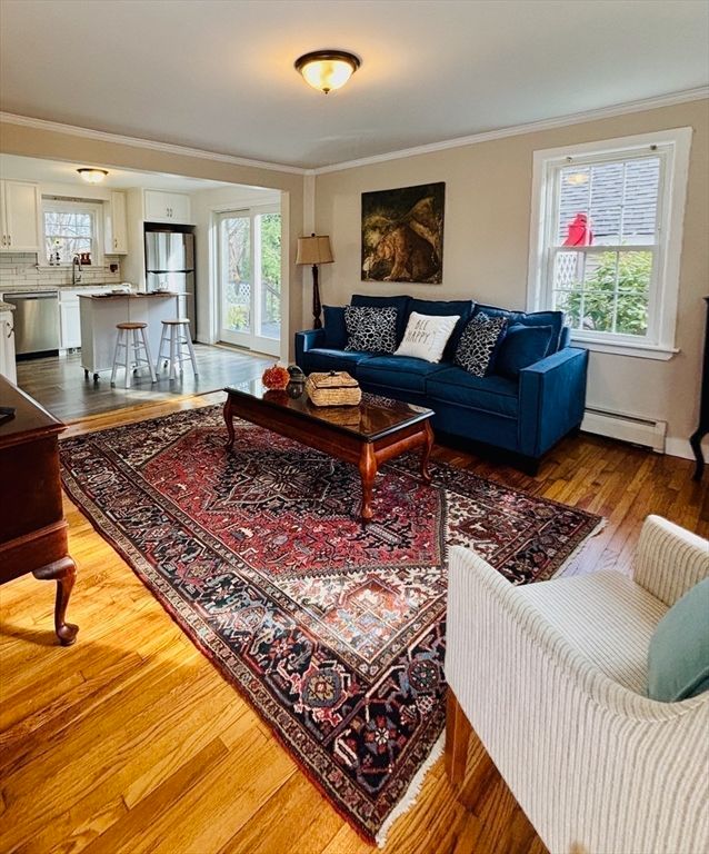 Interior, Kitchen, Living room, Wood Texture Flooring