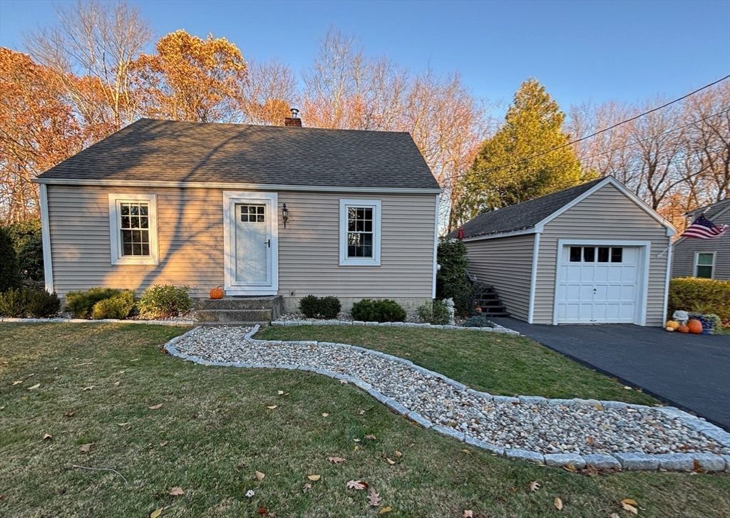 Attached, Backyard, Detached Garage, Exterior, Facade, Cape Cod