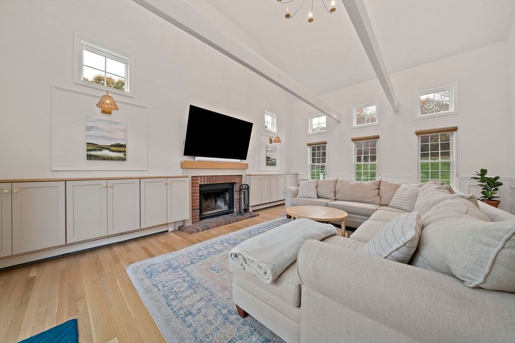 Fireplace, Interior, Living room, Wood Texture Flooring