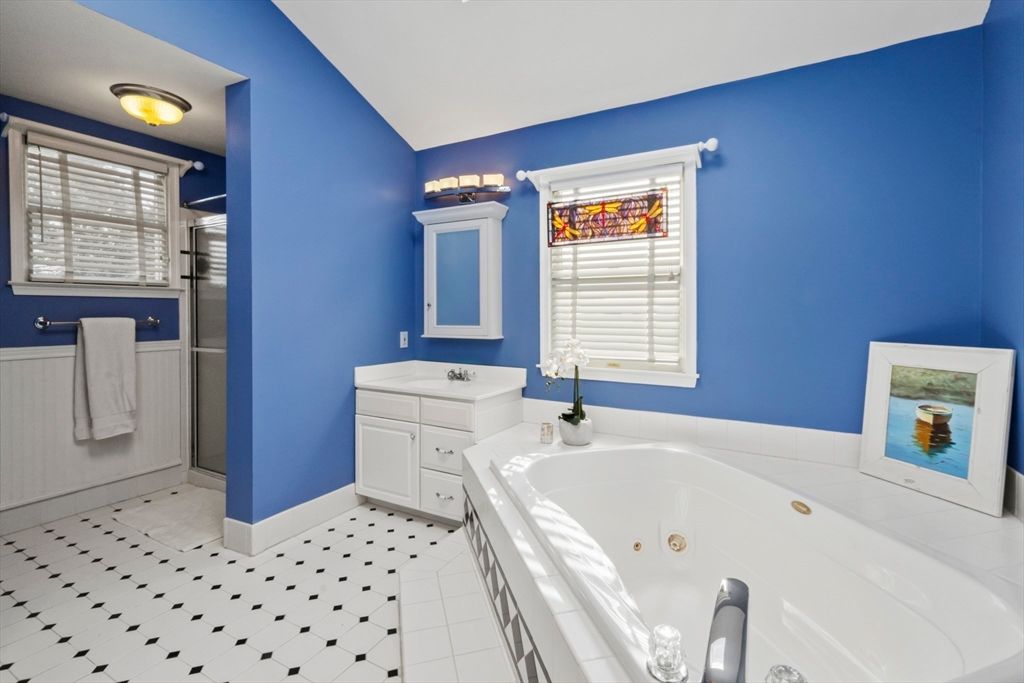 Bathroom, Dual Sink Vanities, Interior, Tile Countertops