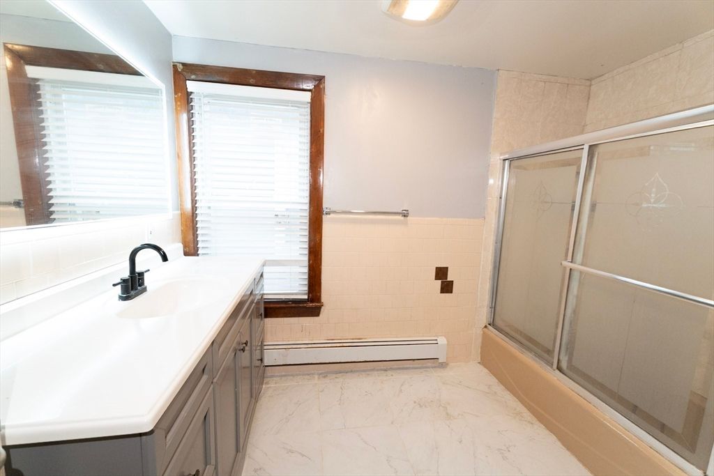 Bathroom, Glass Shower, Interior, Marble