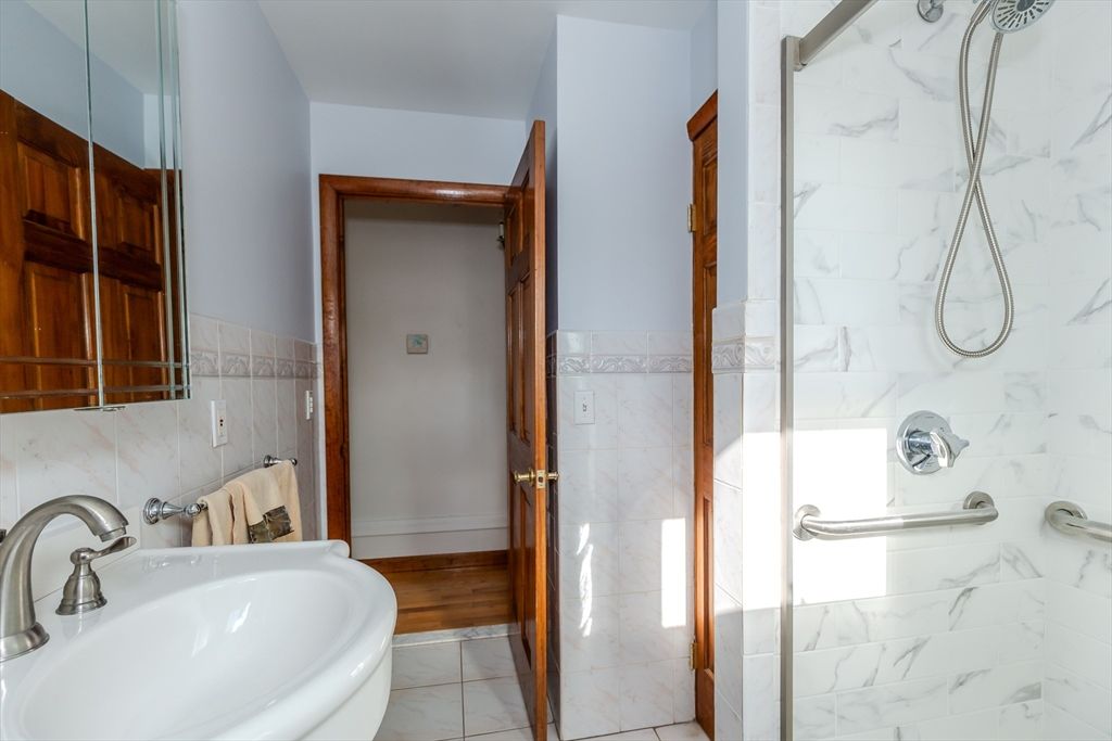 Bathroom, Glass Shower, Interior, Marble, Marble Walls