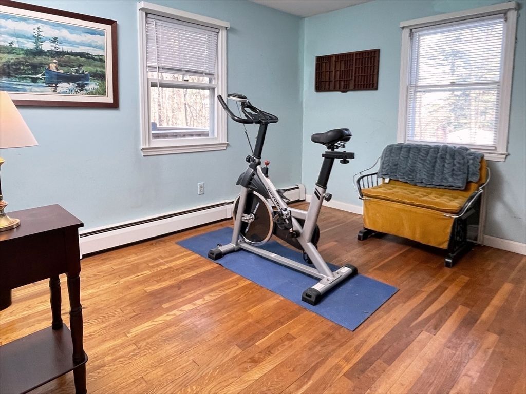 Fitness Equipment, Interior, Wood Texture Flooring