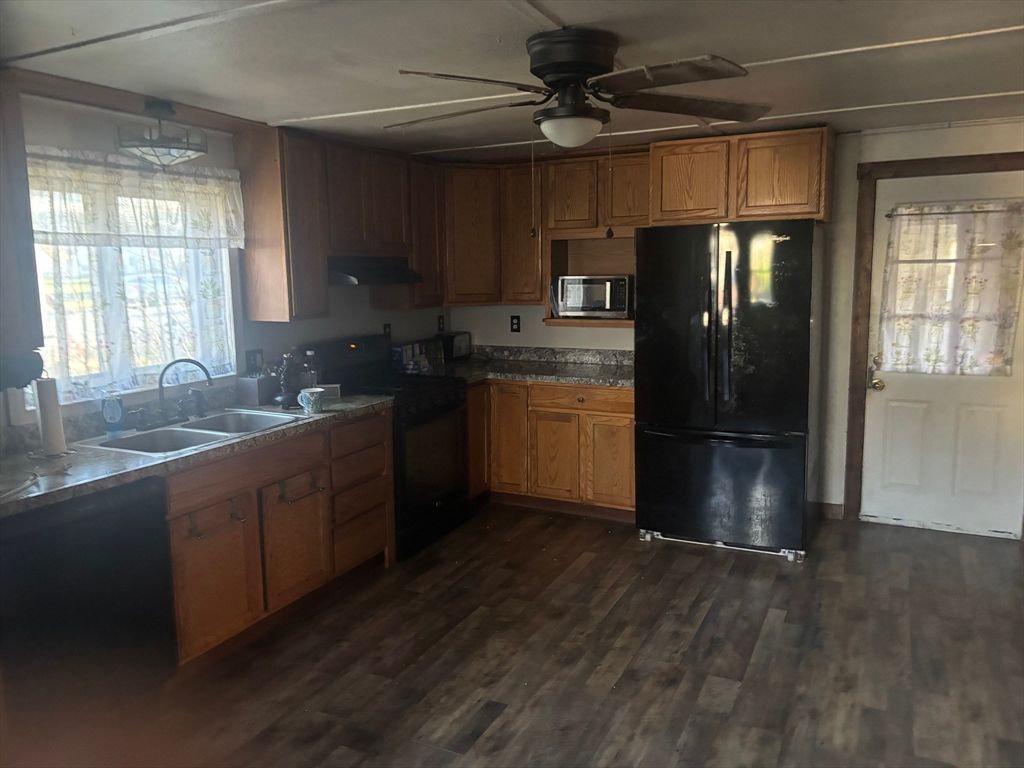 Interior, Kitchen, Wood Texture Flooring