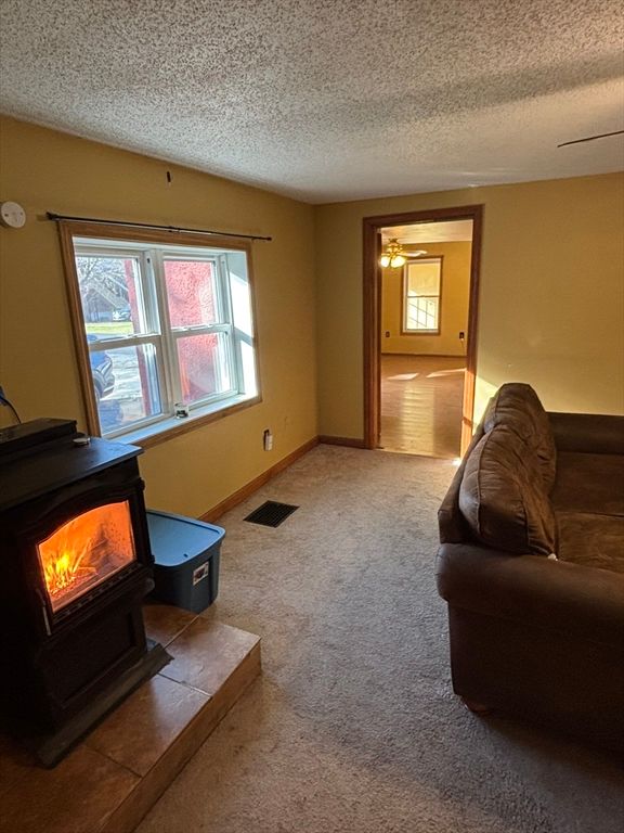 Empty room, Fireplace, Interior