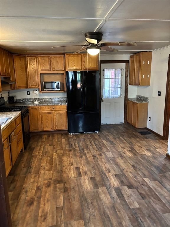 Interior, Kitchen, Wood Texture Flooring