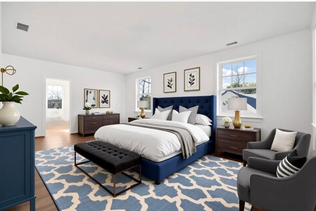 Bedroom, Interior, Wood Texture Flooring