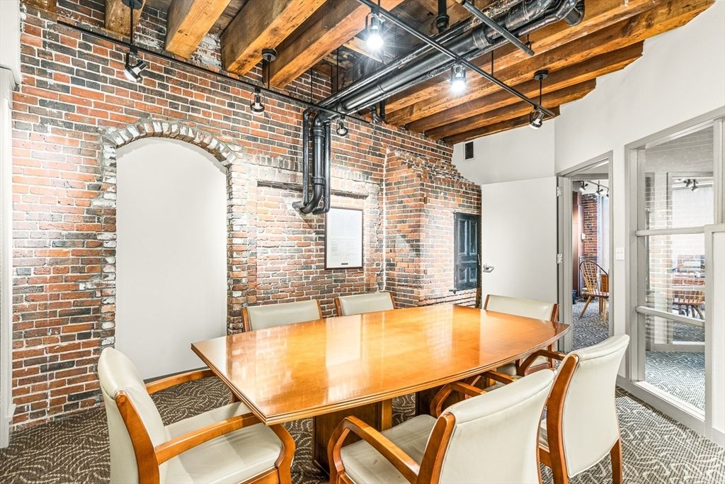 Dining room, Interior, Stone Walls, Wooden Beams