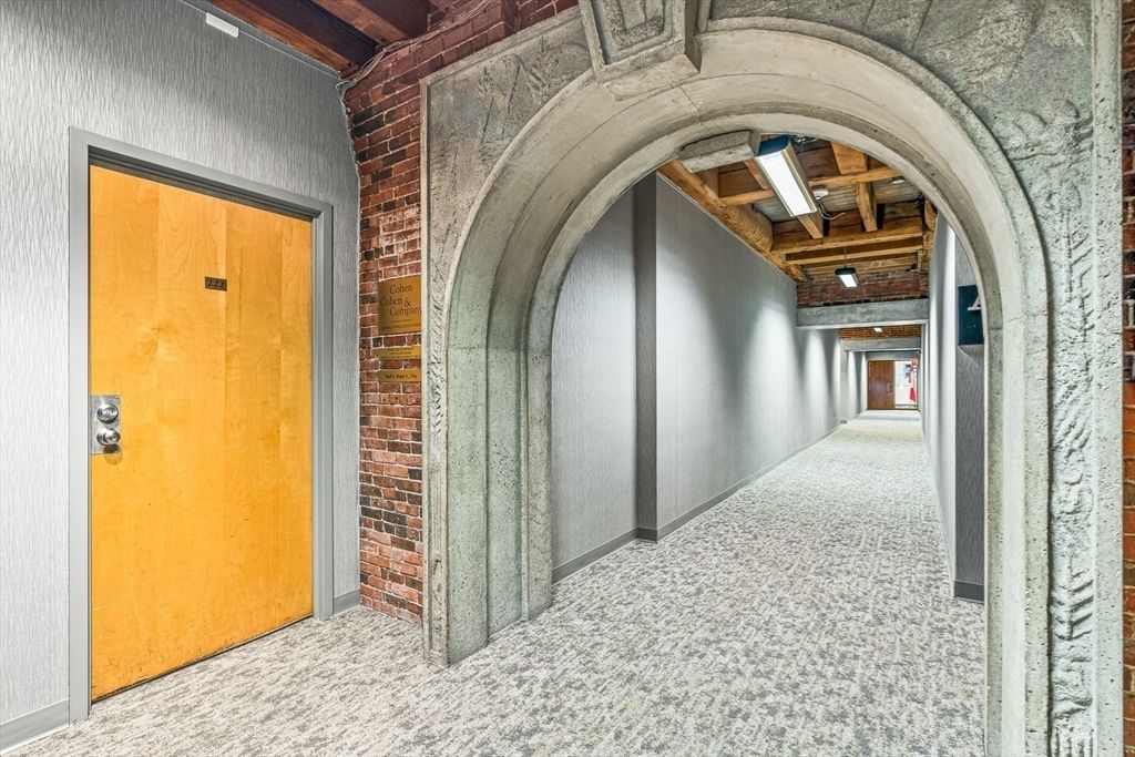 Interior, Stone Walls, Wooden Beams