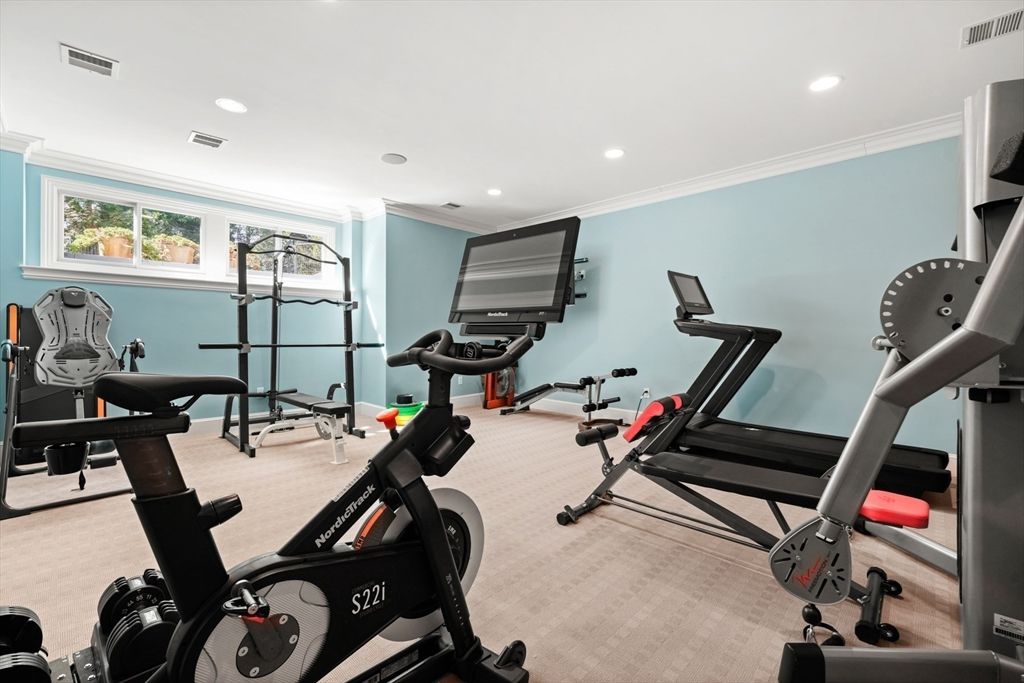 Fitness Equipment, Interior, Recessed Lighting