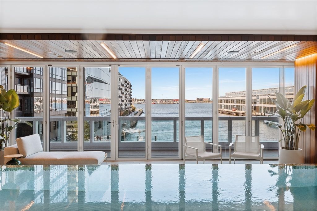 Interior, Pool, Water, Wooden Ceilings