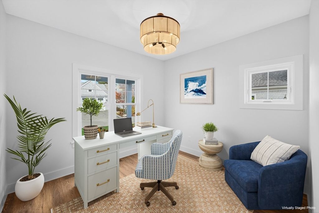 Home Office, Interior, Wood Texture Flooring