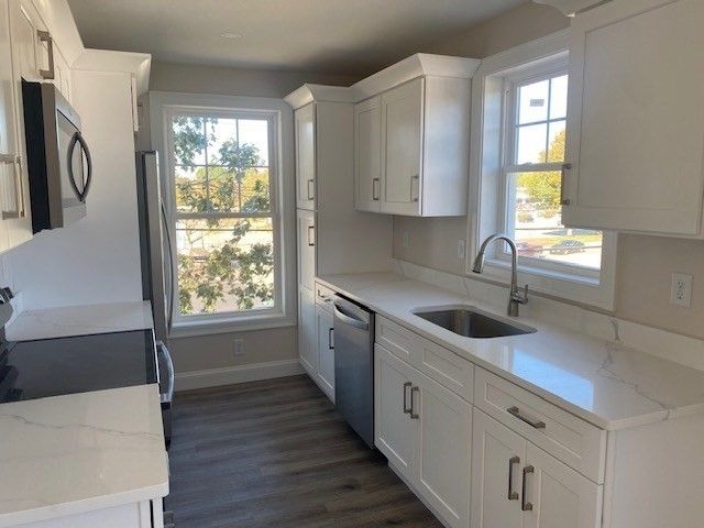Interior, Kitchen, Wood Texture Flooring
