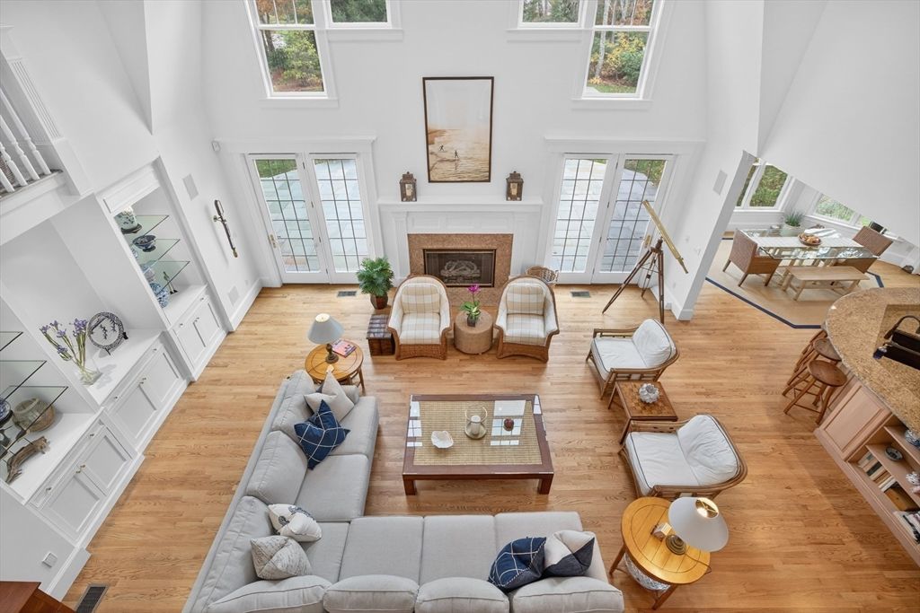 Fireplace, Interior, Living room, Wood Texture Flooring