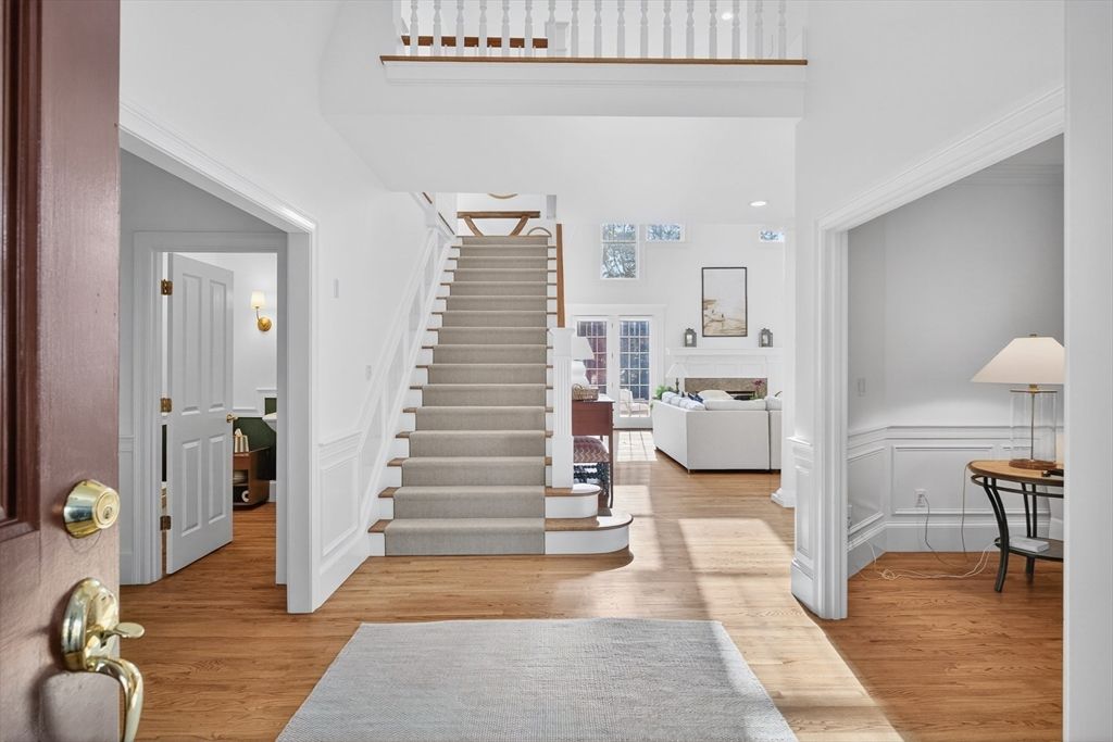 Fireplace, Interior, Recessed Lighting, Wood Texture Flooring