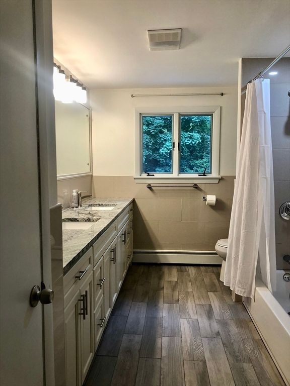 Bathroom, Interior, Wood Texture Flooring