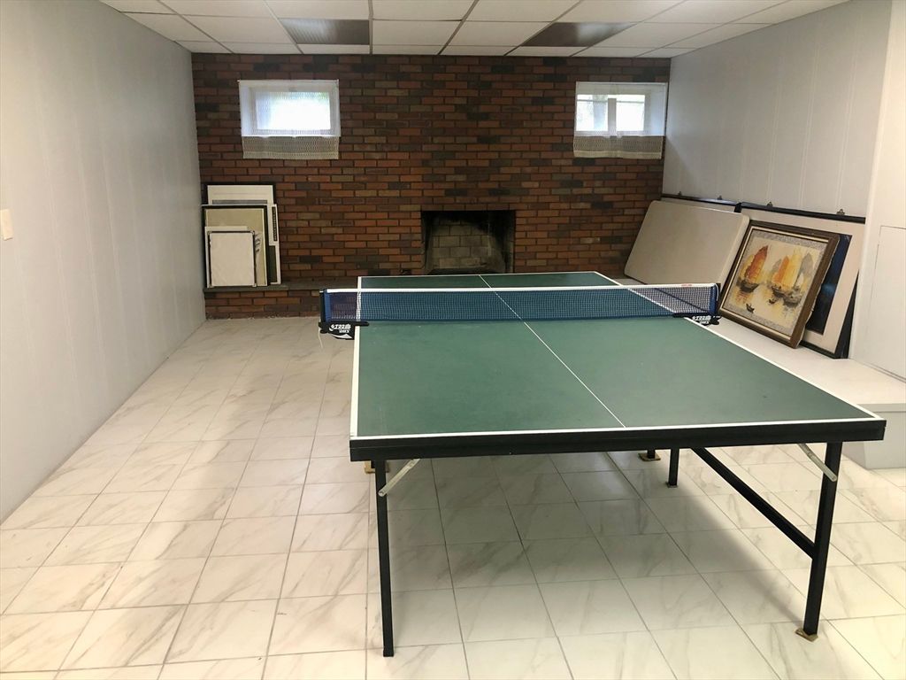 Fireplace, Game Room, Interior, Marble, Stone Walls