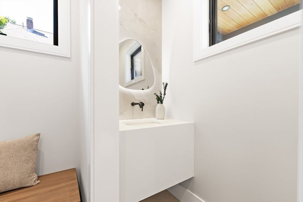 Bathroom, Interior, Wooden Ceilings, Wood Texture Flooring