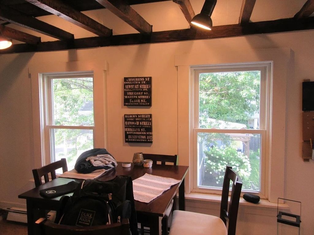 Dining room, Interior, Wooden Beams