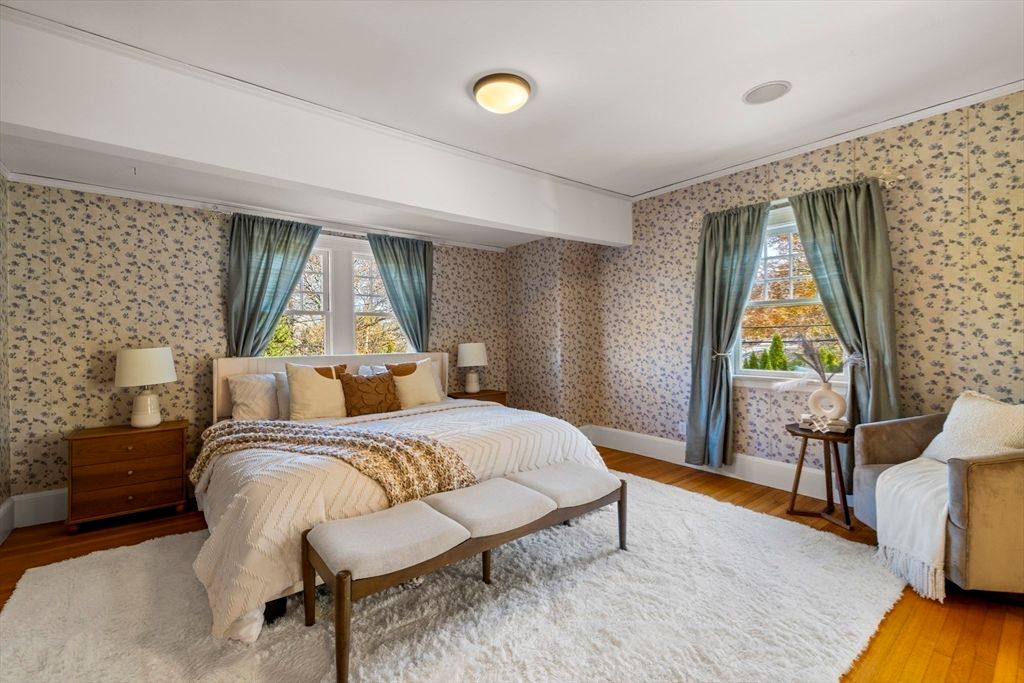 Bedroom, Interior, Wood Texture Flooring