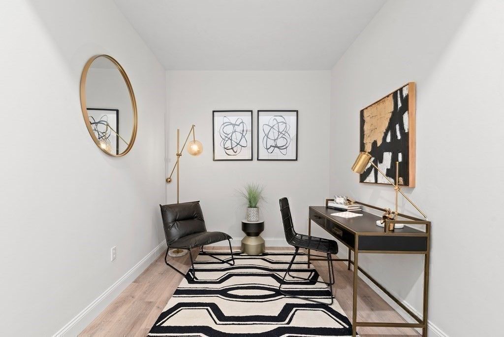 Home Office, Interior, Wood Texture Flooring