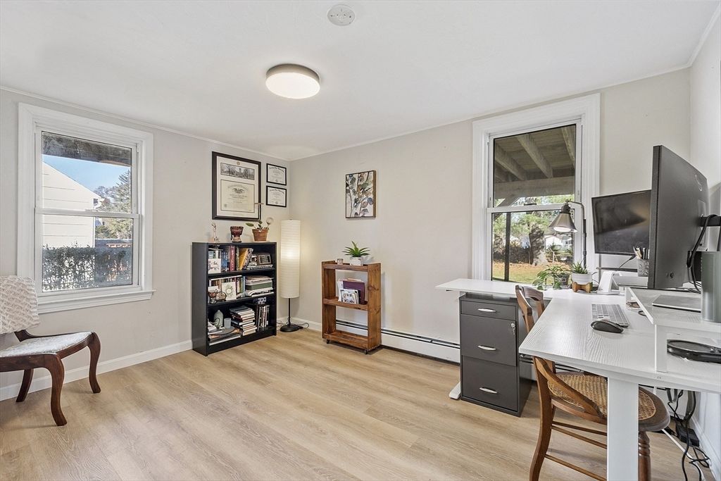 Home Office, Interior, Wood Texture Flooring